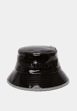JW Anderson Logo Bucket Hat Black