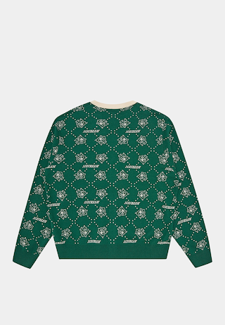 Bbc Monogram Knit Cardigan Green