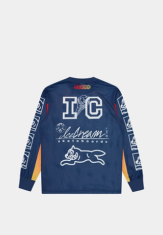 Bbc Moto Racer Ls Mesh Shirt Navy