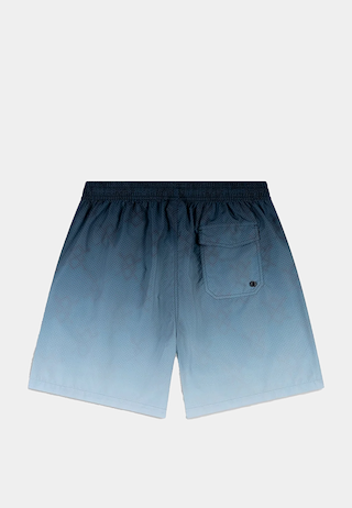 Daily Paper Ombre Dotted Shield Swimshorts Blue Wing Teal