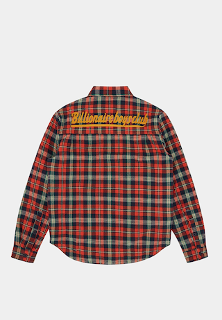 Billionaire Boys Club Padded Check Overshirt Red Check