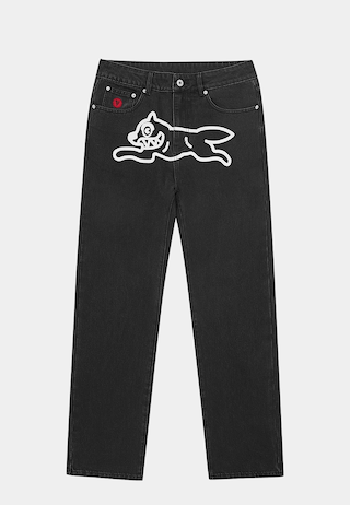 Bbc Running Dog Denim Pants Black