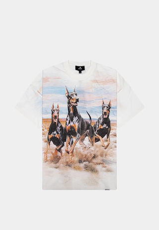 Represent Western Dobermans T-Shirt Flat White