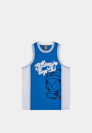 BBC Script Logo Astro Basketball Jersey Blue