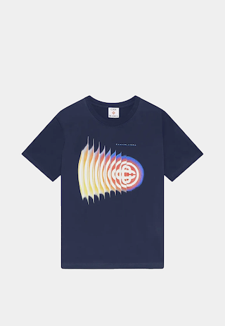 Casablanca  Shockwave Classic T-Shirt Navy