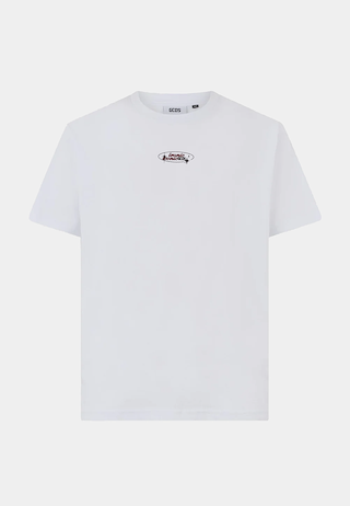 GCDS Spikey Dice Oversize T-Shirt White
