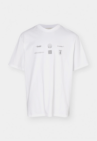 GmbH T-Shirt With Gmbh Multiple Logo Print White