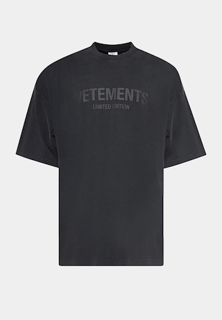 Vetements Limited Edition Logo T-Shirt Black
