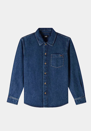 A.P.C Surchemise Vittorio Brodee Indigo Blue