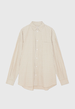 Wood Wood Rofus Oversized Shirt Khaki