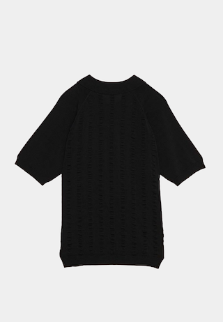 Wood Wood Troy Polo Knit SS - Black