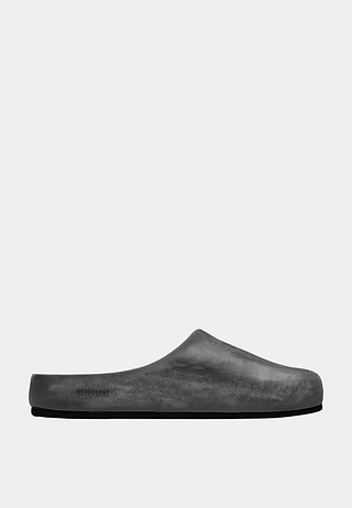 Represent Leather Mule Off Black