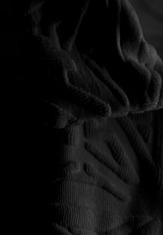 Monogram Plush Jersey Bowling Shirt Black