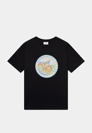 Casablanca  The Four Elements Printed T-Shirt Black