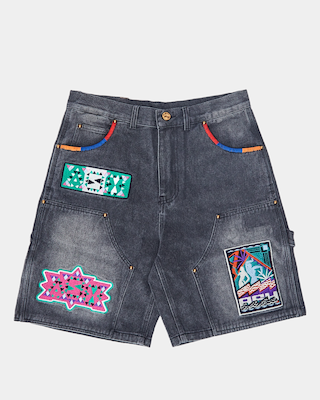 Ashluxe Denim Shorts Washed Black
