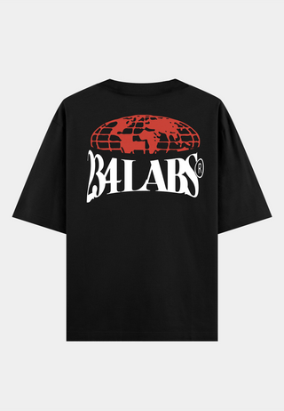 234Labs Globe Logo T-shirt Black