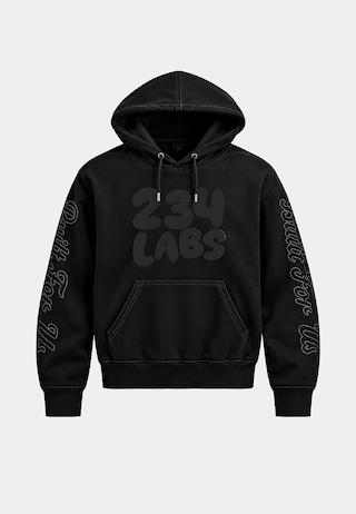 234 Shadow Code Hoodie Black