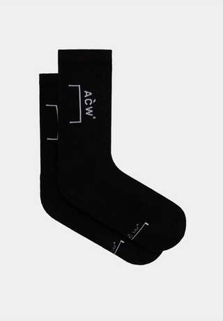 A Cold Wall Knitted Bracket Sock - Black