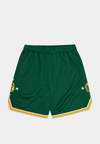 Bbc Astro Star Mesh Basketball Shorts Green