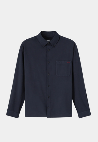 A.P.C Chemise Mateo Logo Navy