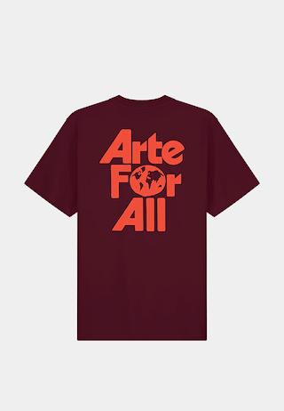 Arte For All T-Shirt Bordeaux