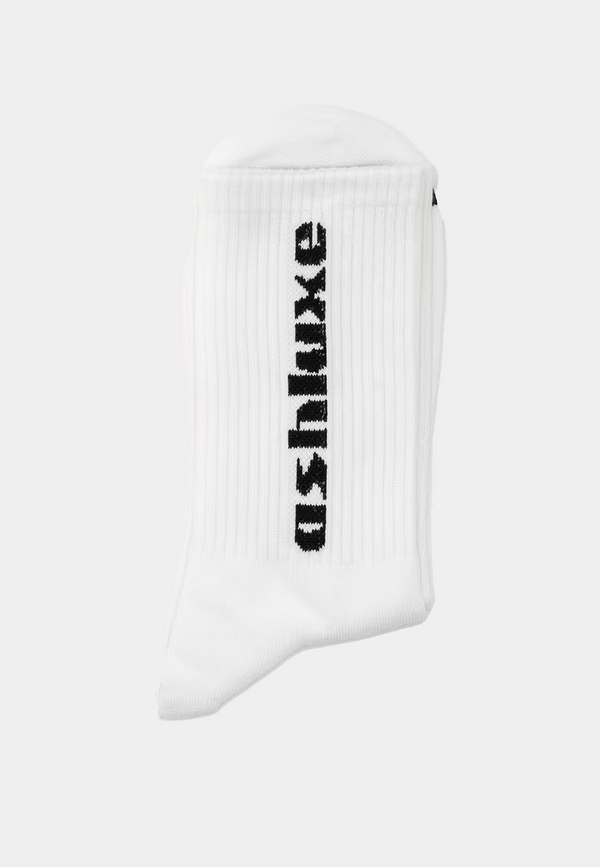 Ash Logo Socks White Black