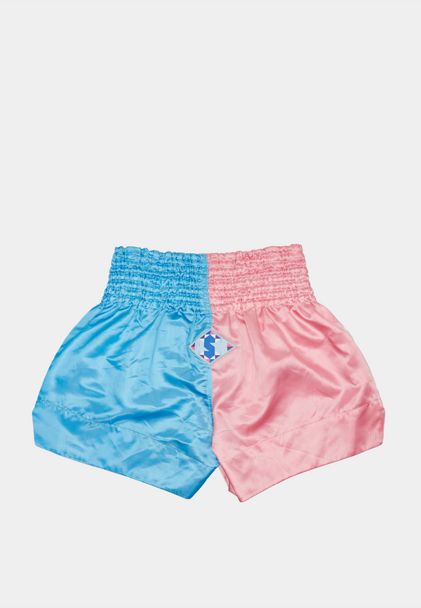 Ashluxe Boxing Trunk Pink Blue