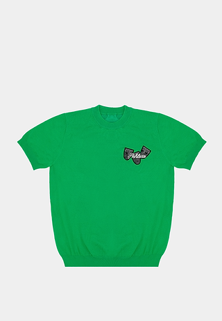 Ashluxe Ribbed Mask badge Tees Green