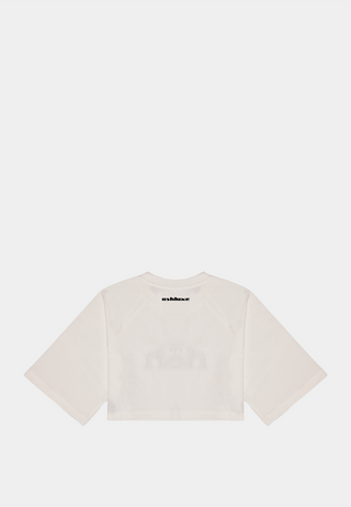 Ashluxe Bling Crop Tee White