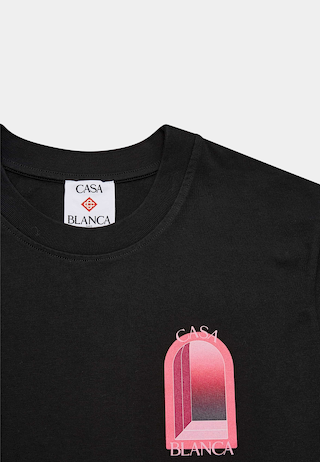 Casablanca Arches Classic T-Shirt Black