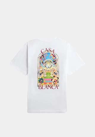 Casablanca  Tennis Landscape Classic T-Shirt White