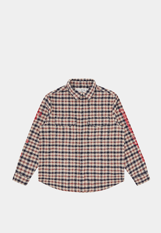 Billionaire Boys Club Check Shirt Navy Check