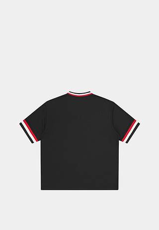 Bbc College V Neck Sports Jersey Black