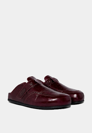 Casablanca  Mens Outdoor Mule Burgundy
