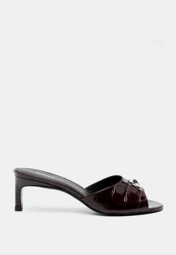 Coperni Croco Low Logo Mule Brown
