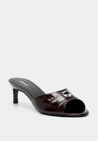 Coperni Croco Low Logo Mule Brown