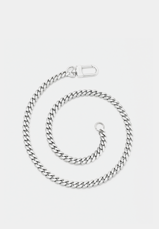 Darkai Cuban Wallet Chain Necklace Silver