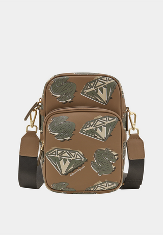 Billionaire Boys Club Diamond & Dollars Side Bag Khaki