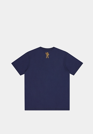 Bbc Embroidered Crest Logo T-Shirt Navy