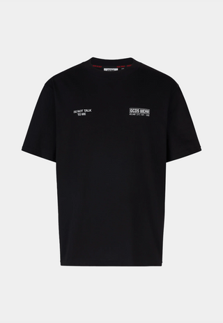 GCDS Do Not Talk To Me Loose T-Shirt Black