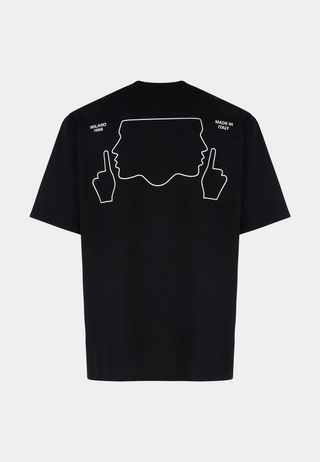 GCDS Do Not Talk To Me Loose T-Shirt Black