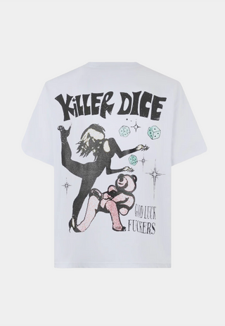 GCDS Killer Dice Oversize T-Shirt White