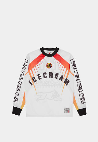 Bbc Moto Racer Ls Mesh Shirt White