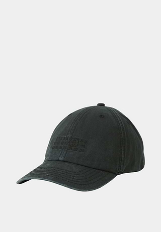 Maison Margiela Men'S Washed Cap Black