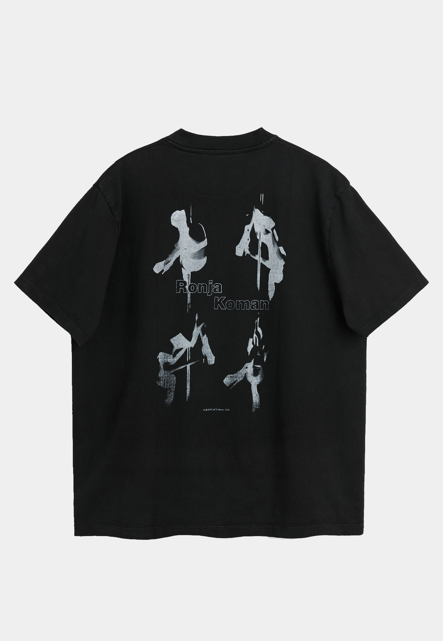 Our Legacy Box T-Shirt Ronja Print - Black