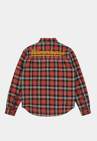 Billionaire Boys Club Padded Check Overshirt Red Check