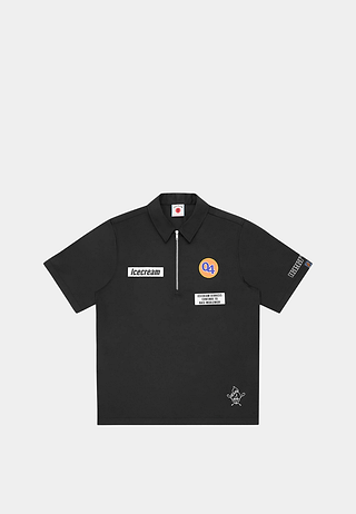 Bbc Pit Crew Quarter Zip Shirt Black