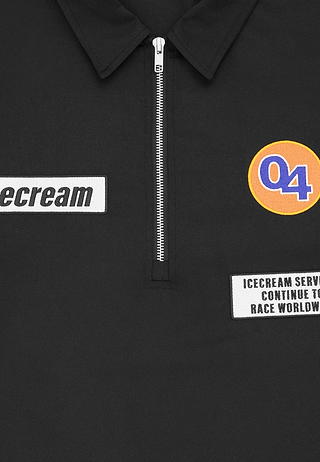 Bbc Pit Crew Quarter Zip Shirt Black