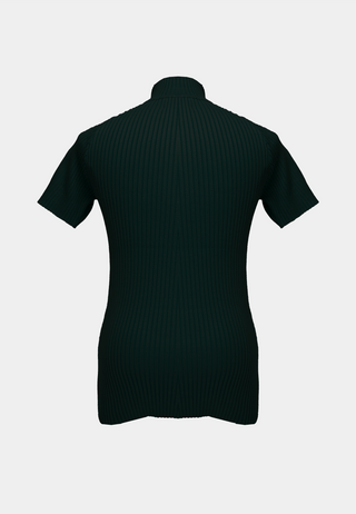 Pieces Unique La Cle Short Turtleneck Black