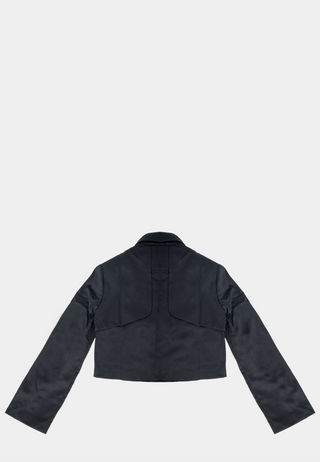 Pieces Unique Student Crop Jacket Black